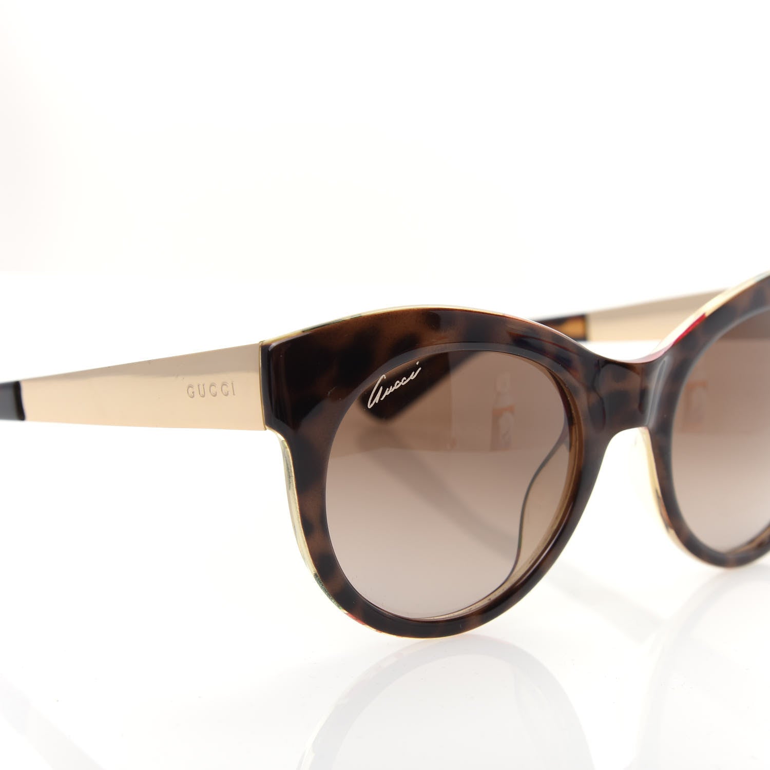 Gucci Cat Eye Sunglasses GG 3740/S Tortoise 7 of 8