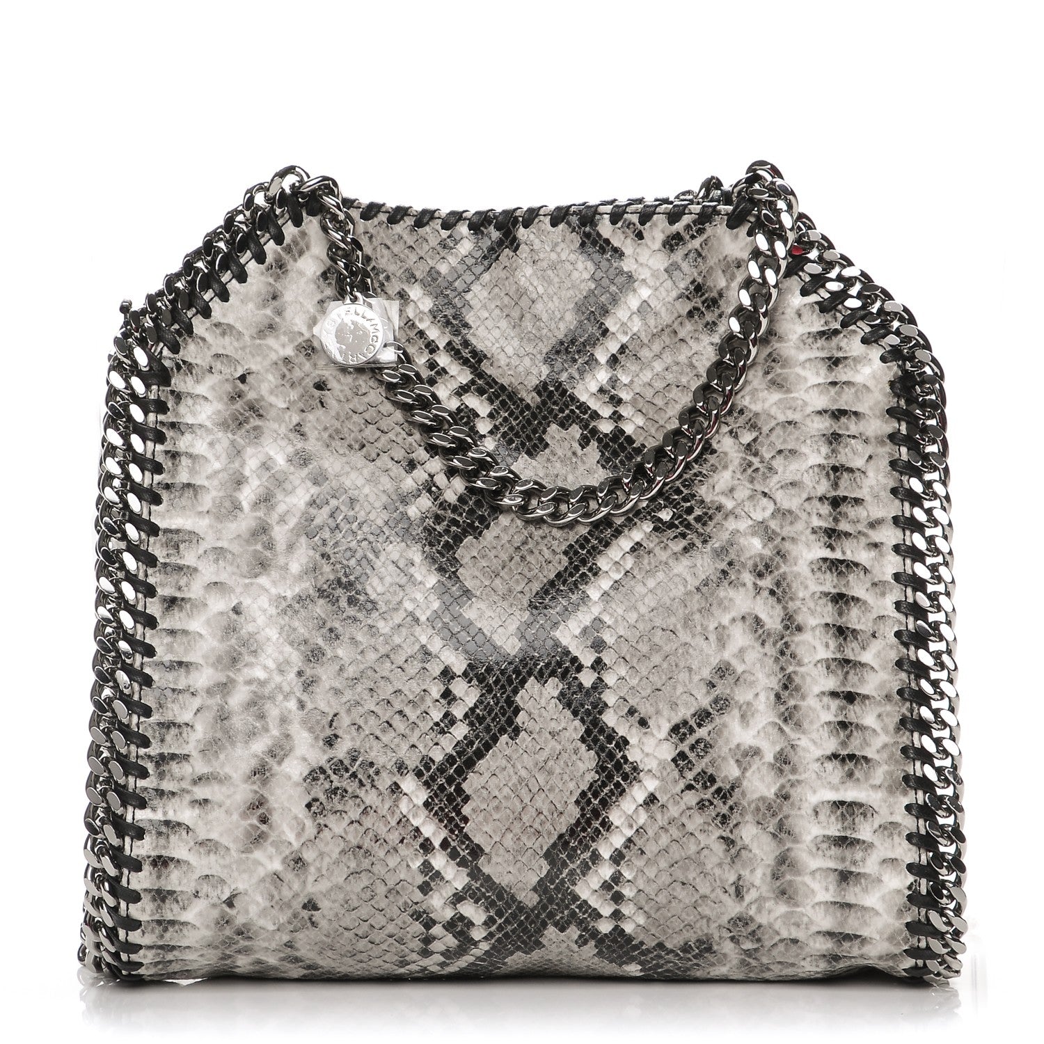 Stella McCartney Eco Python Mini Falabella Tote Grey 1 of 6