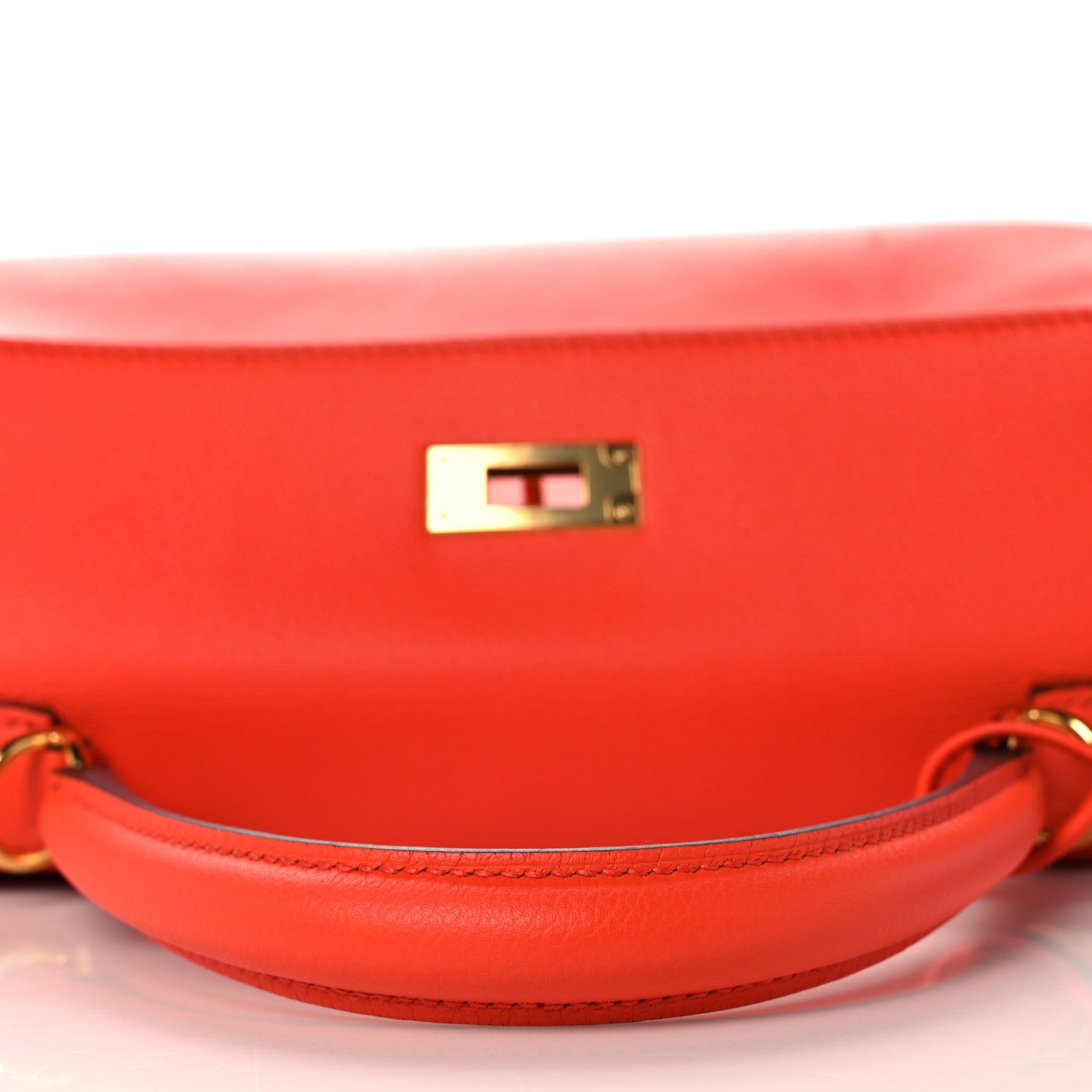 Hermes Evercolor Kelly Retourne 28 Orange Poppy 13 of 41