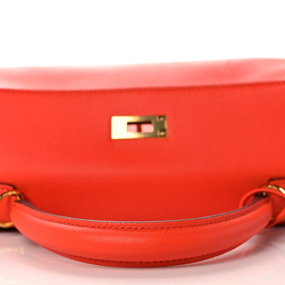 Hermes Evercolor Kelly Retourne 28 Orange Poppy 13 of 41