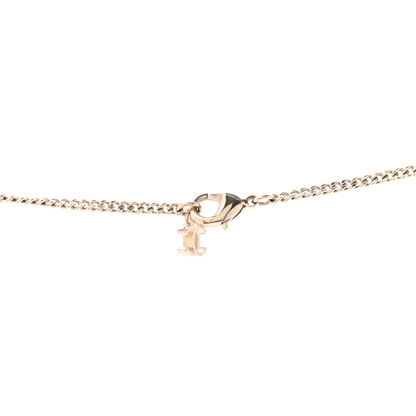 Chanel Baguette Crystal CC Necklace Gold 4 of 5