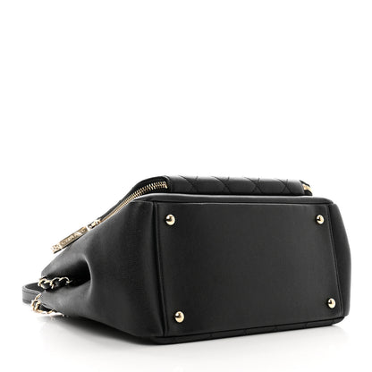 Chanel Caviar Quilted Small Business Affinity Shopping Bag Black 4 of 11