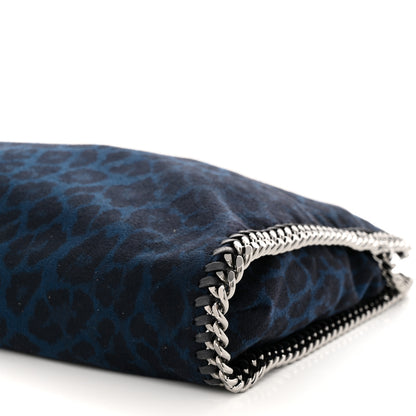 Stella McCartney Shaggy Deer Leopard Print Small Falabella Tote Blue 10 of 10