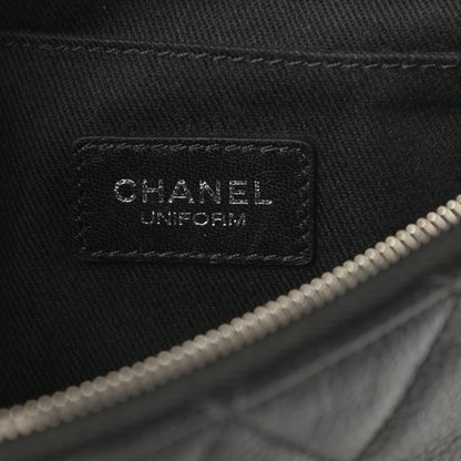 Chanel Grained Calfskin Quilted Waist Belt Bag Black 6 of 11