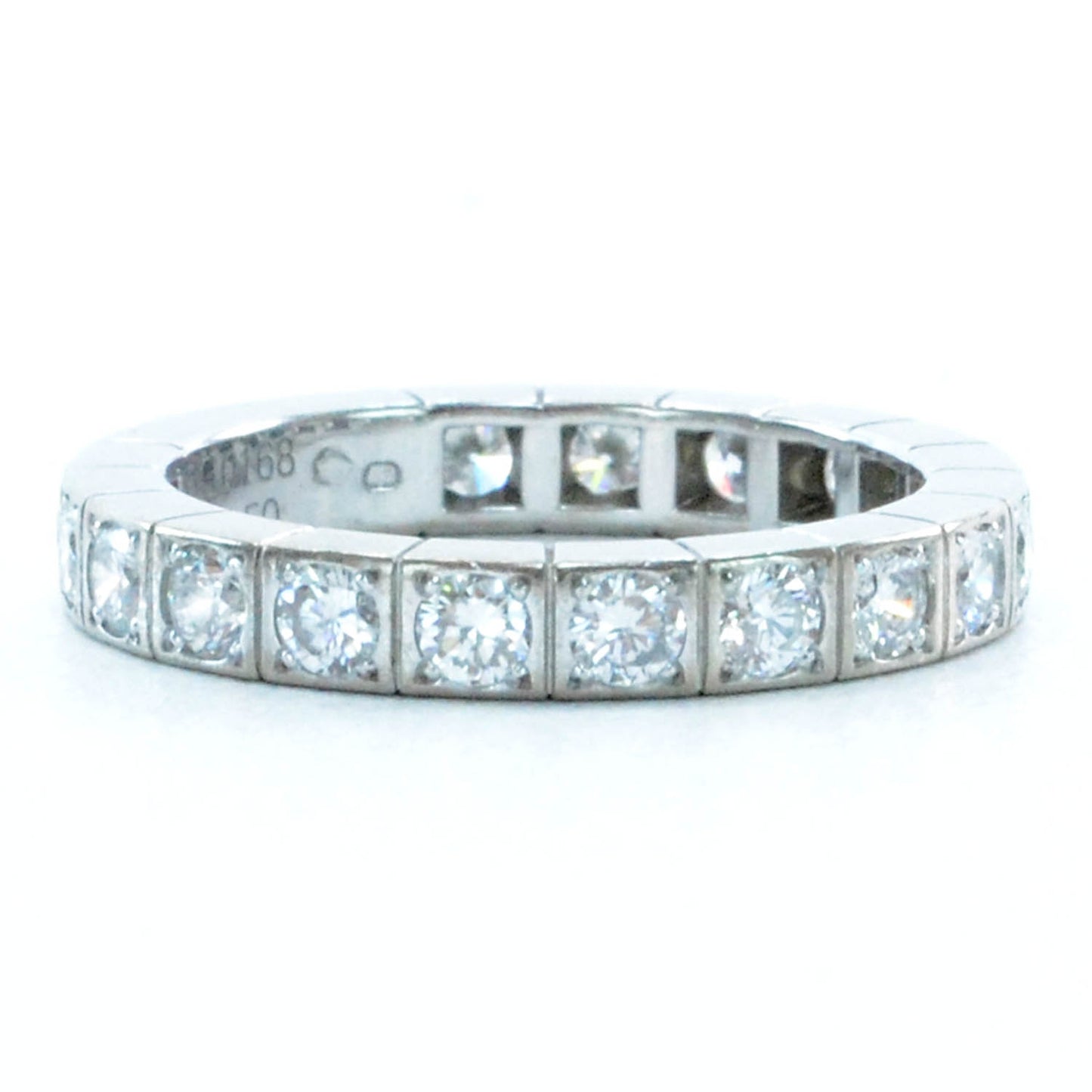18k White Gold Diamond Lanieres Ring 50 5.5