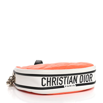 Christian Dior Lambskin Cannage Small Dior Vibe Hobo Bag Orange 4 of 10