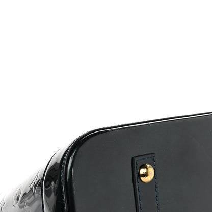 Louis Vuitton Vernis Alma MM Blue Nuit 8 of 9