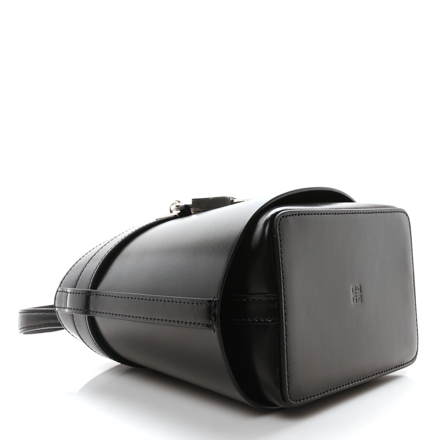 Givenchy Box Calfskin Shark Lock Bucket Bag Black 4 of 9