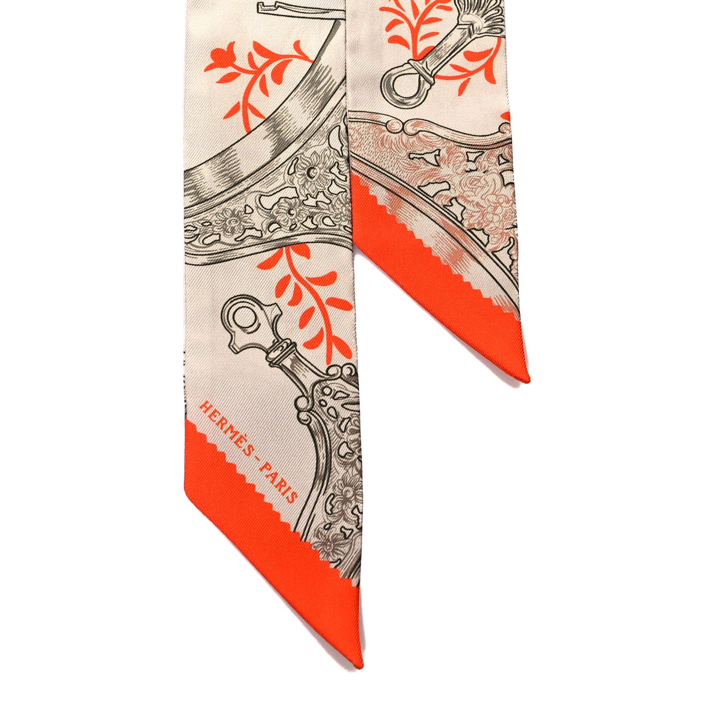 Silk Etriers Remix Twilly Verveine Orange Kaki