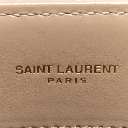 Saint Laurent Calfskin Y Quilted Monogram Small Loulou Chain Satchel Dark Beige 6 of 11