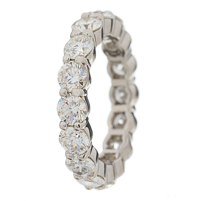 Harry Winston Platinum Diamond 3.60ct Eternity Band Ring 49 5 4 of 6