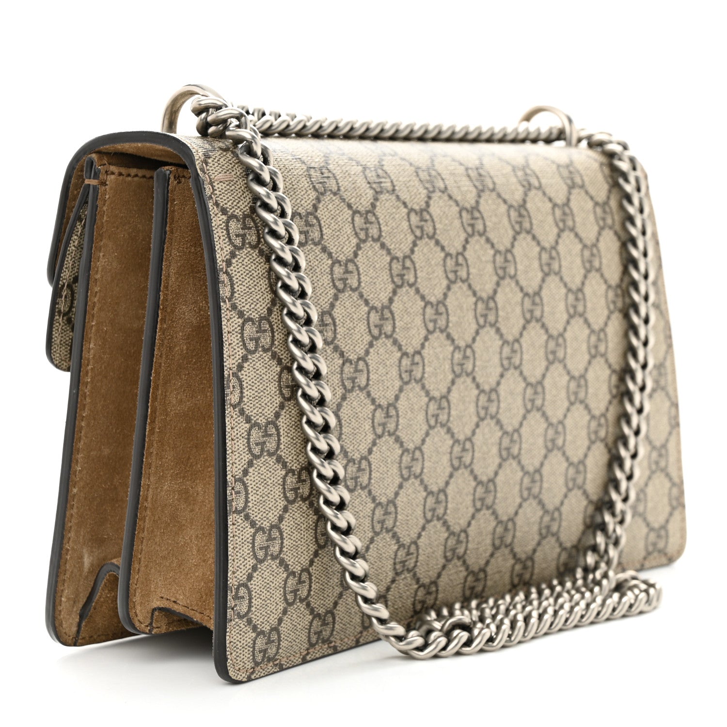 Gucci GG Supreme Monogram Small Dionysus Shoulder Bag Taupe 3 of 11