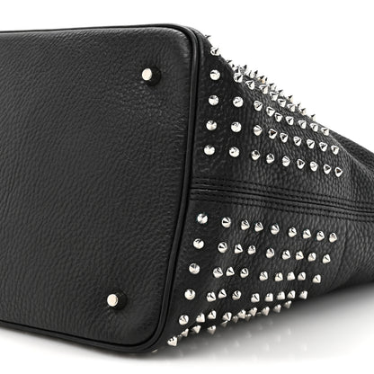 Burberry Calfskin Studded Medium Susanna Hobo Black 7 of 9