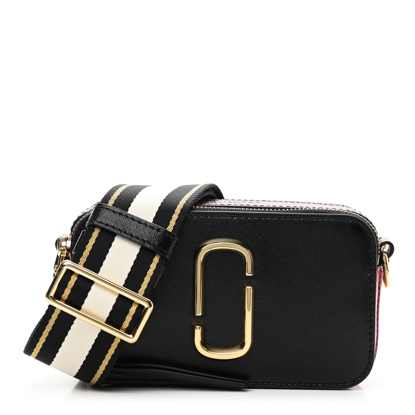 Saffiano Snapshot Camera Bag Black Multi