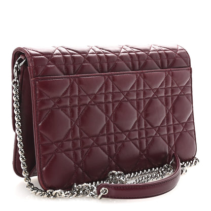 Christian Dior Lambskin Cannage Miss Dior Promenade Pouch Plum 3 of 11