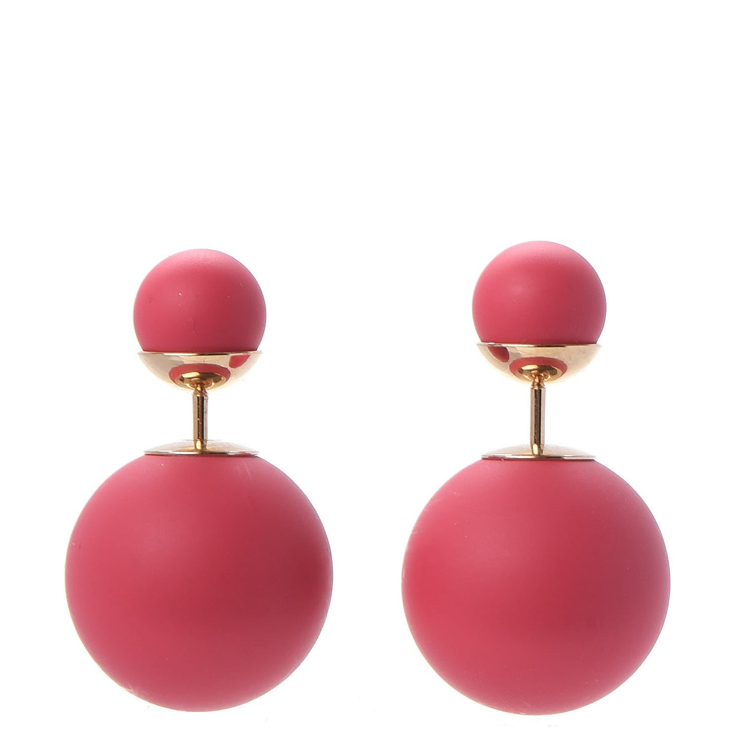 Mise En Dior Tribal Earrings Matte Pink