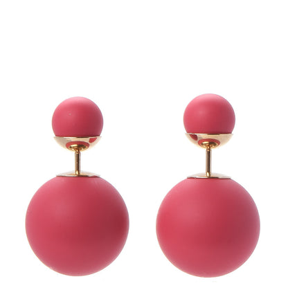 Christian Dior Mise En Dior Tribal Earrings Matte Pink 1 of 5