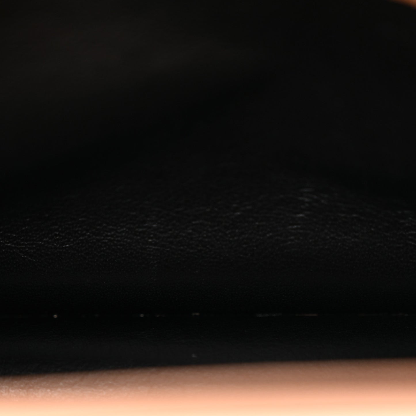 Grain De Poudre Matelasse Chevron Monogram Envelope Chain Wallet Cork