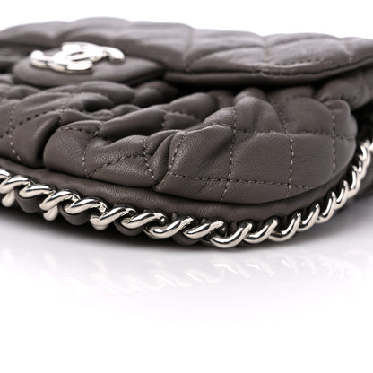 Chanel Washed Lambskin Quilted Mini Chain Around Flap Taupe 9 of 10