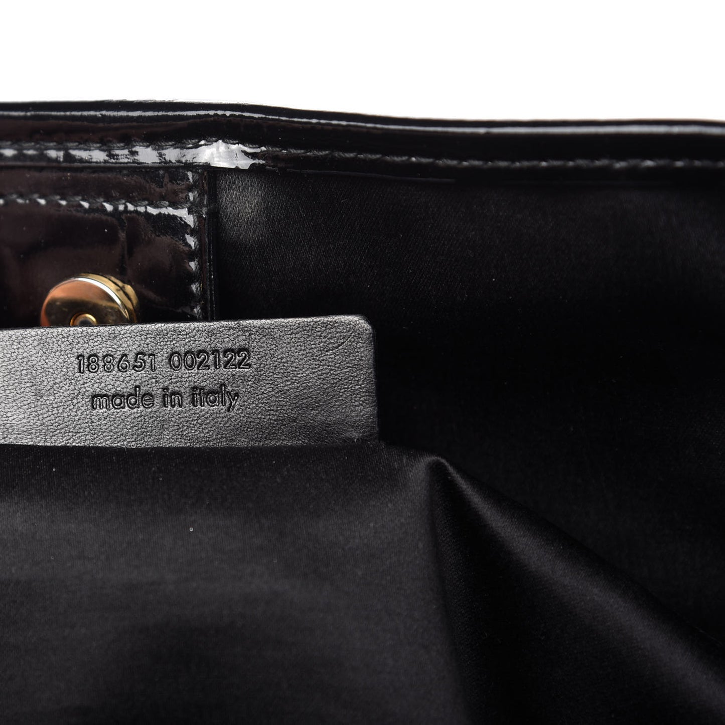 Patent Crocodile Embossed Raspail Tote Black