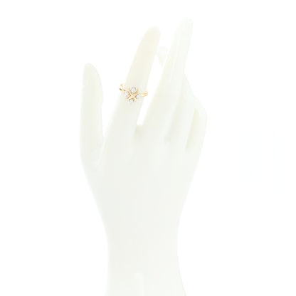 Tiffany 18K Yellow Gold Platinum Diamond Schlumberger Lynn Ring 50 5.5 2 of 5