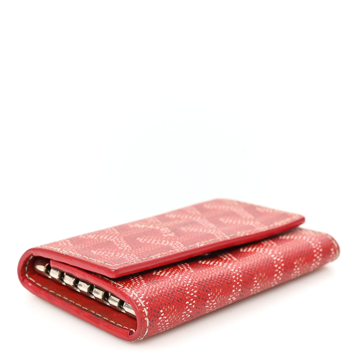 Goyard Goyardine Saint Michel 6 Key Holder Red 4 of 7
