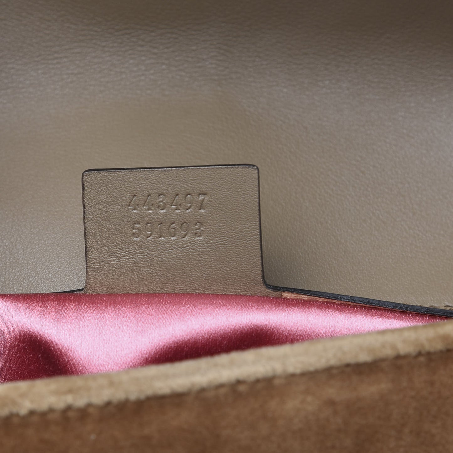 Velvet Matelasse Small GG Marmont Shoulder Bag Taupe
