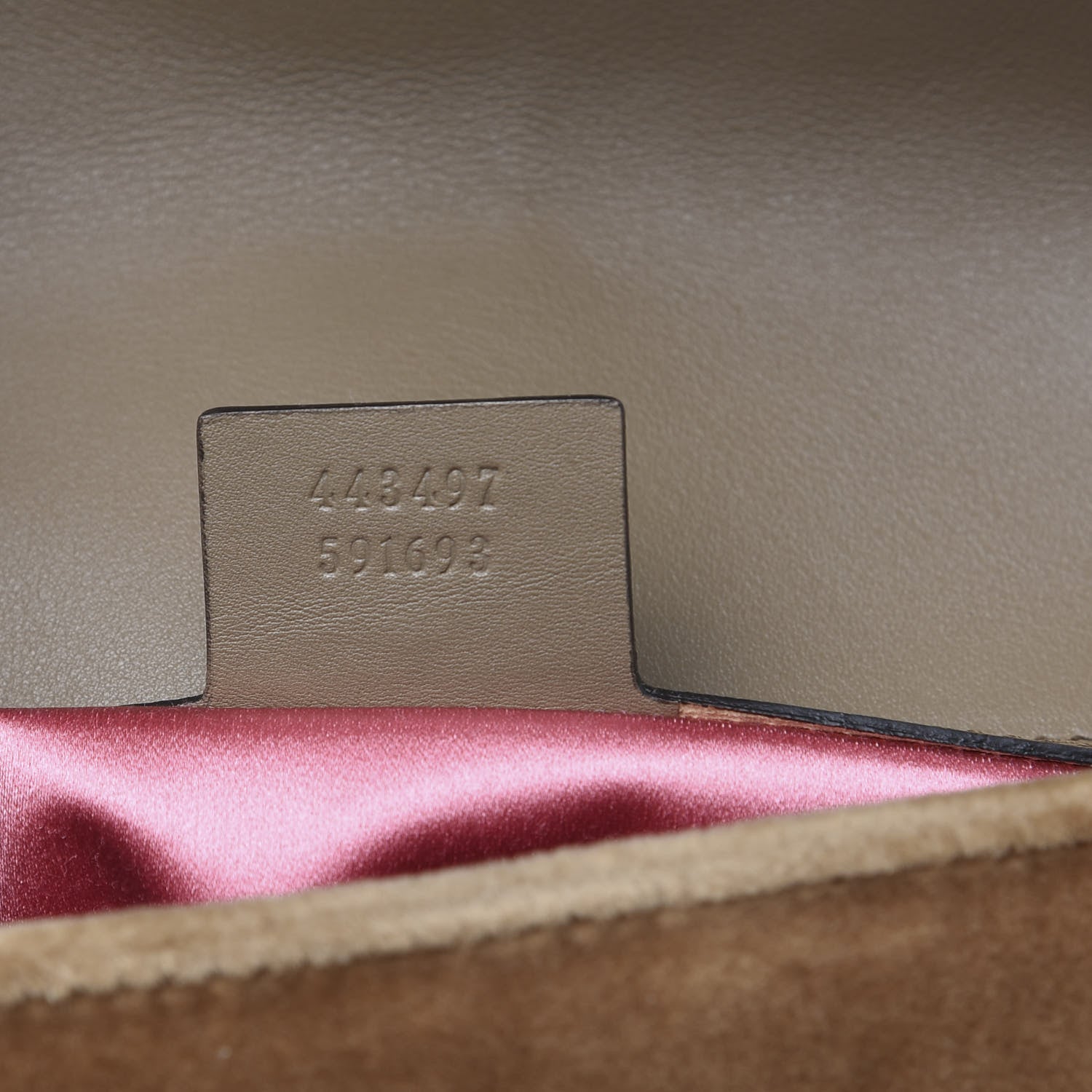 Gucci Velvet Matelasse Small GG Marmont Shoulder Bag Taupe 6 of 10