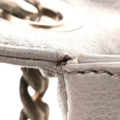 Prada Glace Calfskin Impunture Diagramme Sound Flap Chain Crossbody Bag Argilla 12 of 13