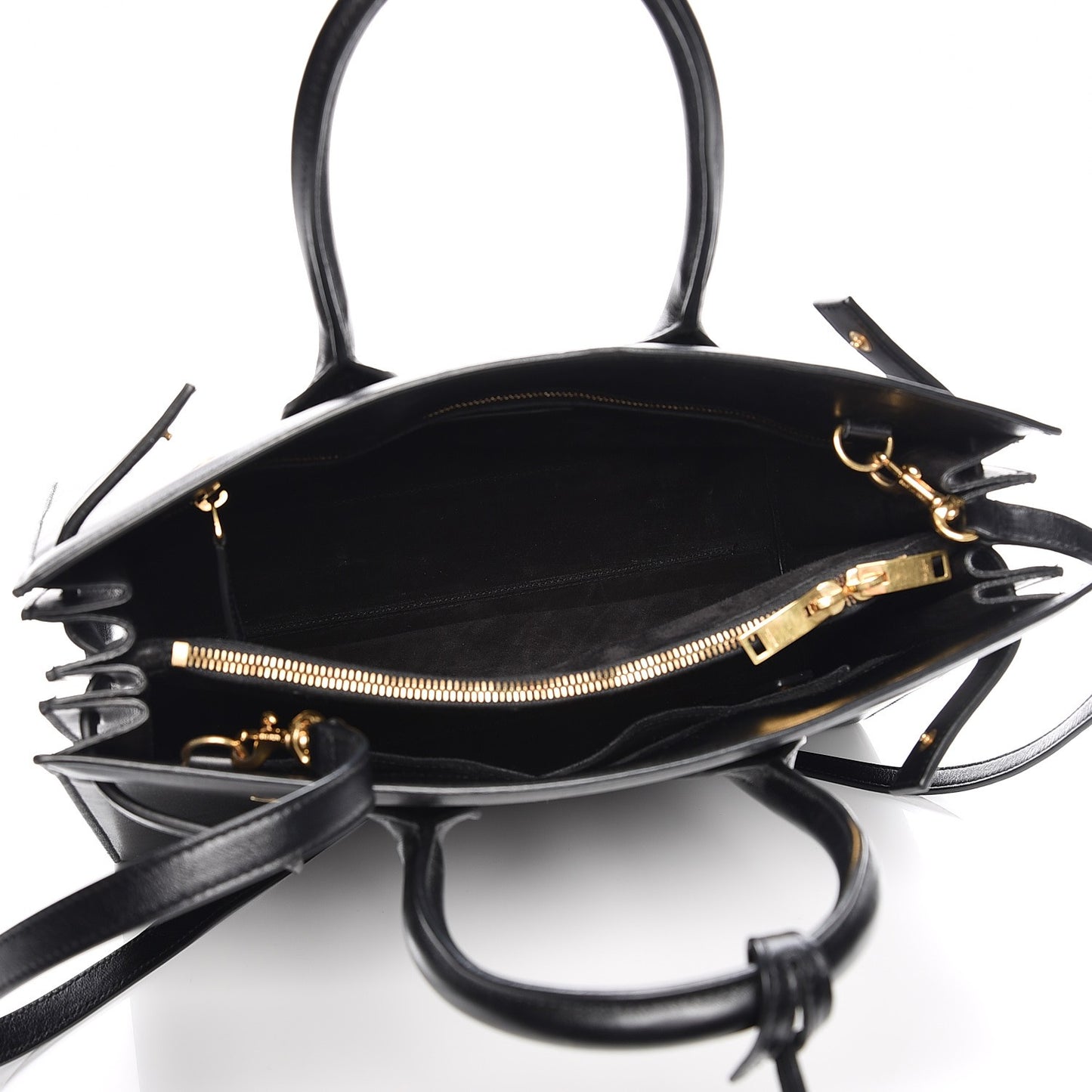 Calfskin Small Sac De Jour Black