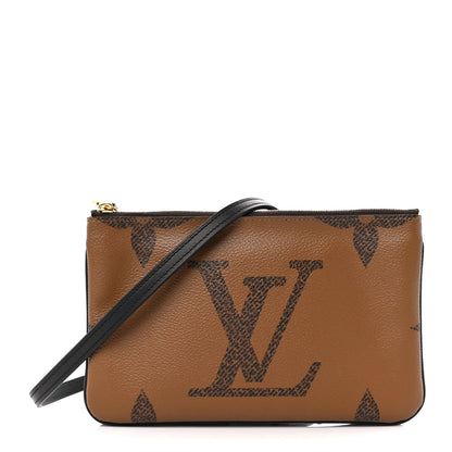 Louis Vuitton Reverse Monogram Giant Double Zip Pochette 1 of 11