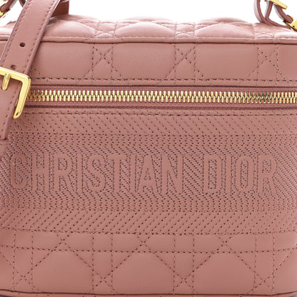 Christian Dior Lambskin Cannage Small Diortravel Vanity Case Pink 8 of 12