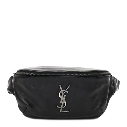 Saint Laurent Calfskin Monogram Belt Bag Black 1 of 8