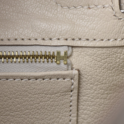 Hermes Taurillon Clemence Birkin 25 Craie 20 of 33