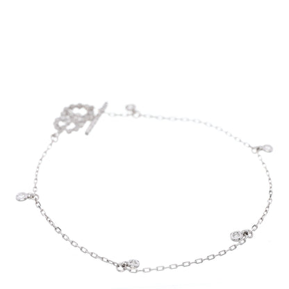 Gucci 18K White Gold Diamond GG Running Bracelet 2 of 3