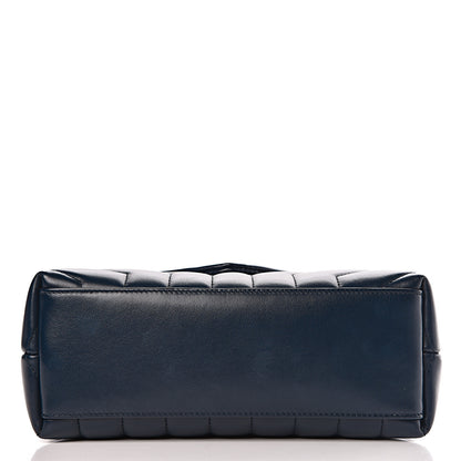 Saint Laurent Calfskin Y Calfskin Monogram Small Loulou Chain Satchel Denim Brut 11 of 14