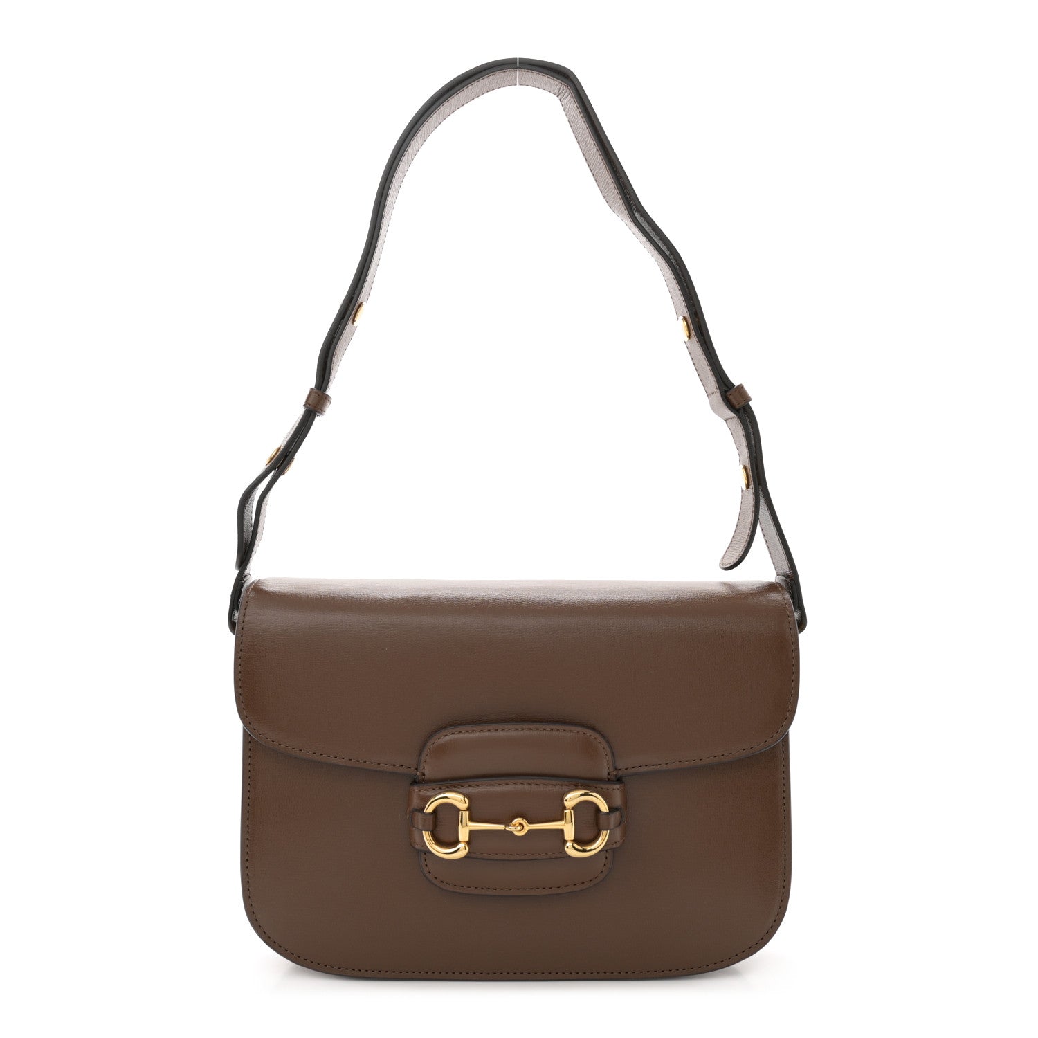 Gucci Azalea Calfskin Horsebit 1955 Shoulder Bag Brown Sugar 1 of 15