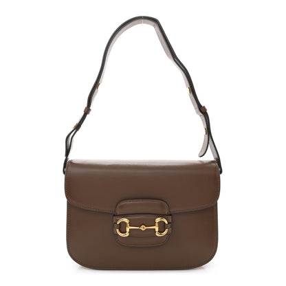 Gucci Azalea Calfskin Horsebit 1955 Shoulder Bag Brown Sugar 1 of 15
