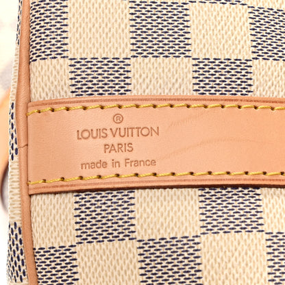 Louis Vuitton Damier Azur Keepall Bandouliere 55 6 of 10
