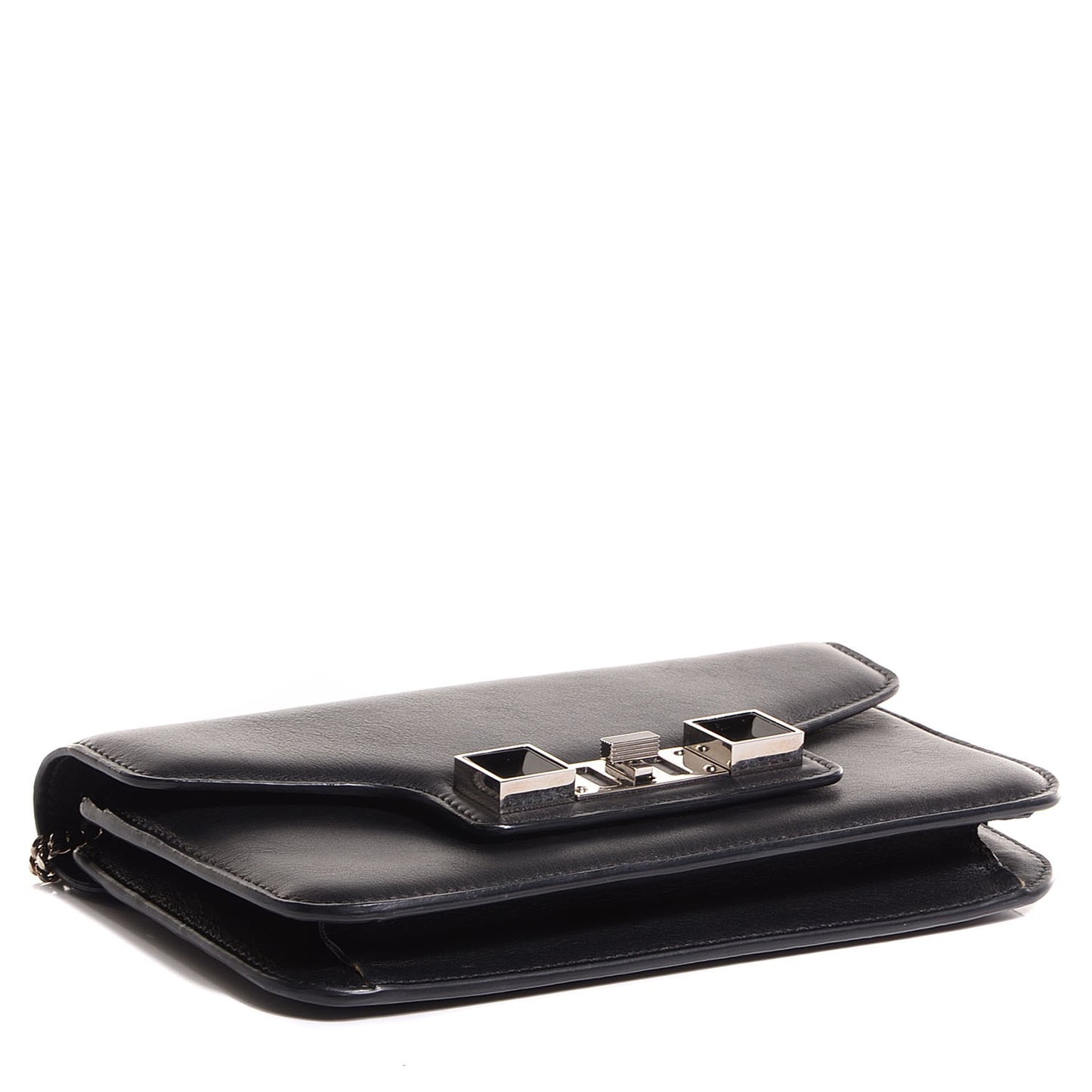 Smooth Calfskin PS11 Chain Wallet Black