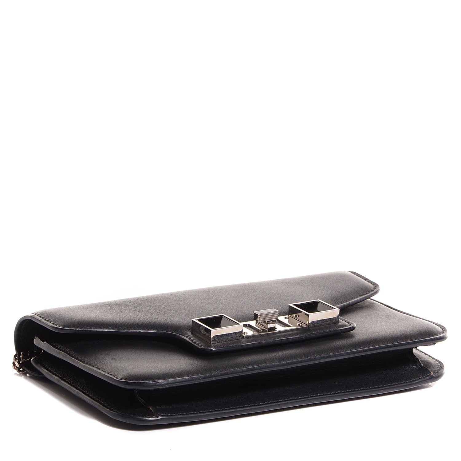 Proenza Schouler Smooth Calfskin PS11 Chain Wallet Black 4 of 6