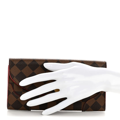 Louis Vuitton Damier Ebene Caissa Wallet Cherry 2 of 11