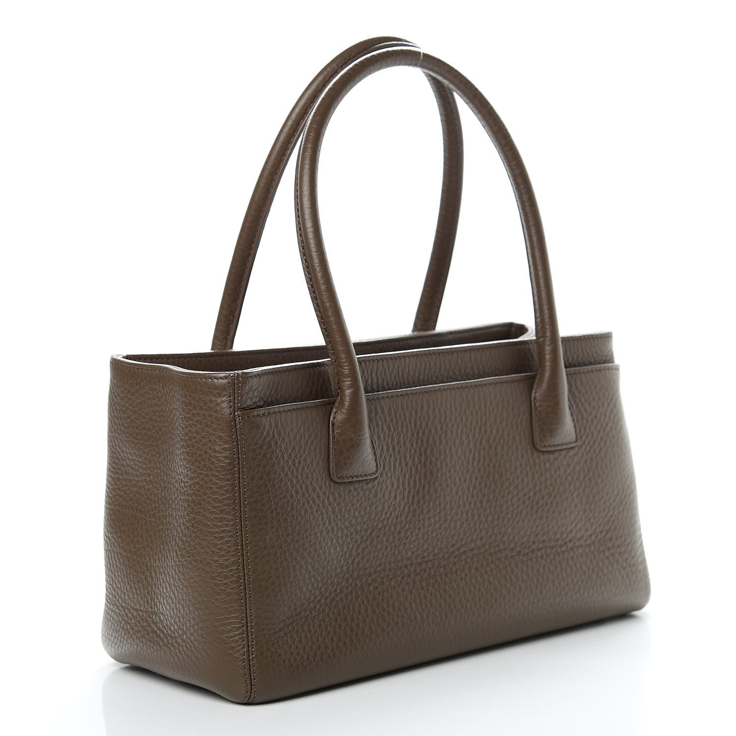 Chanel Calfskin Small Cerf Executive Shopper Tote Brown 4 of 13