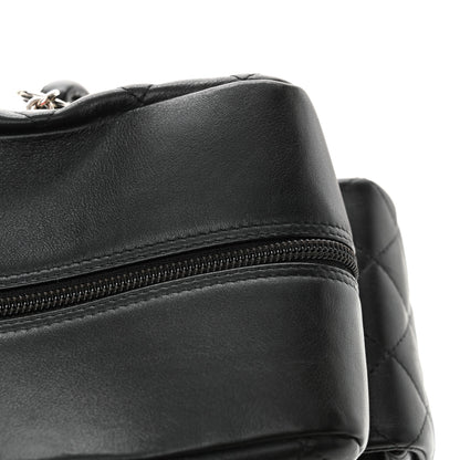 Chanel Calfskin Quilted Large Cambon Multipocket Reporter Black White 11 of 11