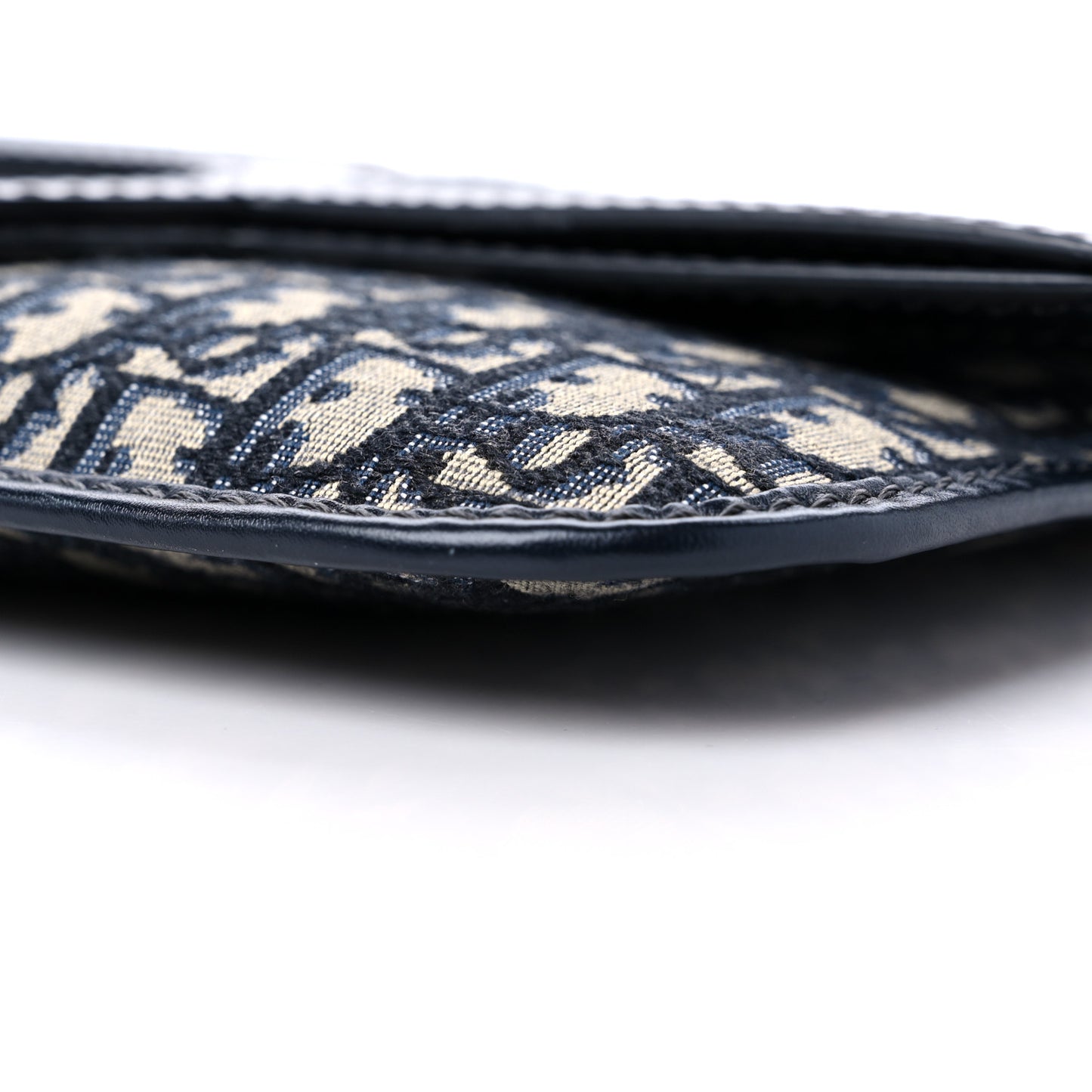 Oblique Fold Over Clutch Blue