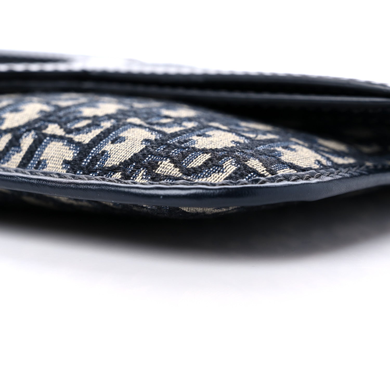 Christian Dior Oblique Fold Over Clutch Blue 8 of 10