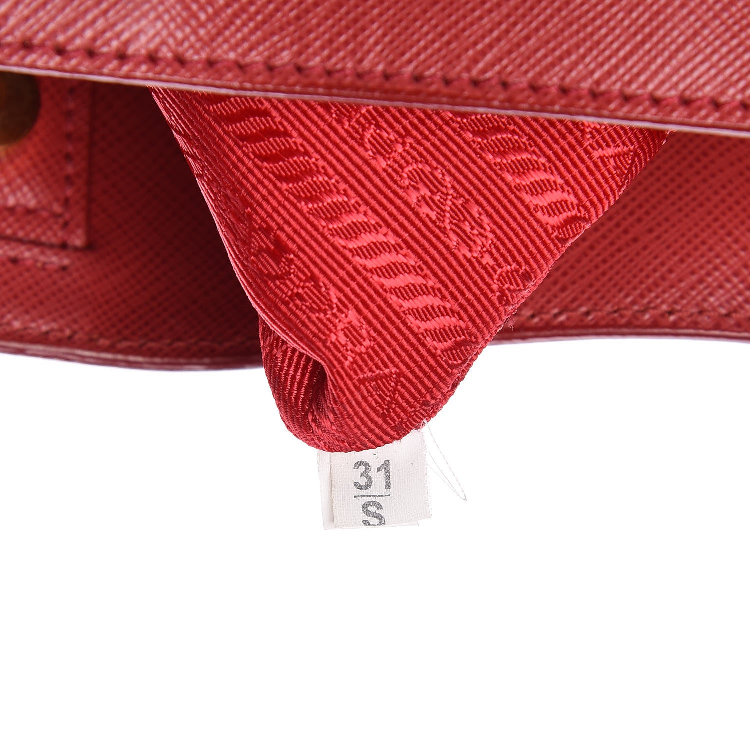 Prada Saffiano Lux Large Tote Fuoco 9 of 11