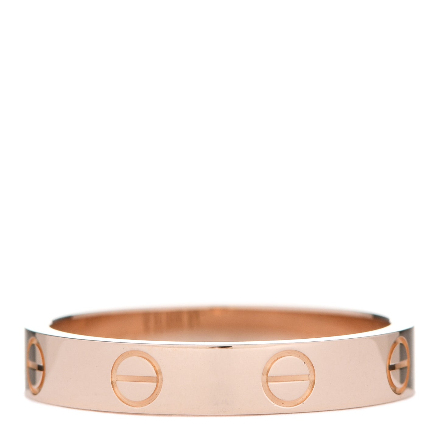 18K Pink Gold 3.5mm LOVE Wedding Band Ring 55 7.25