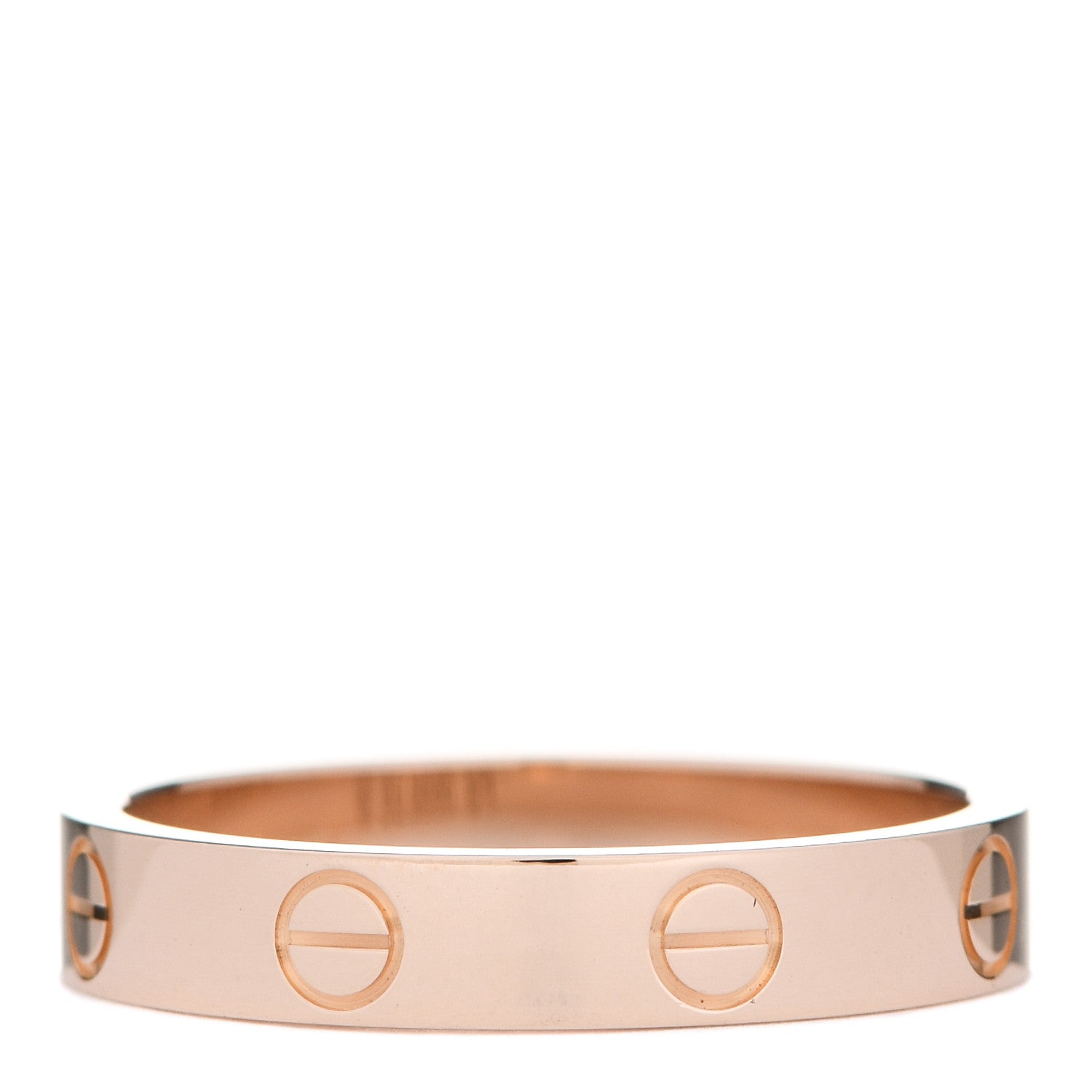 Cartier 18K Pink Gold 3.5mm LOVE Wedding Band Ring 55 7.25 3 of 5