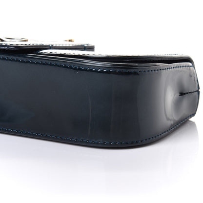 Louis Vuitton Patent Sobe Clutch Blue Nuit 9 of 9